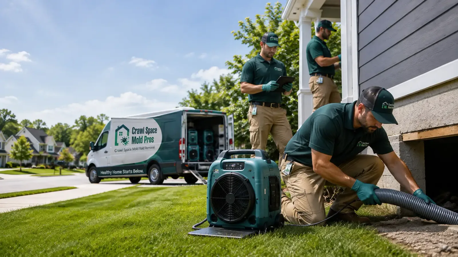 Crawl Space Mold Removal in Port Jefferson, OH